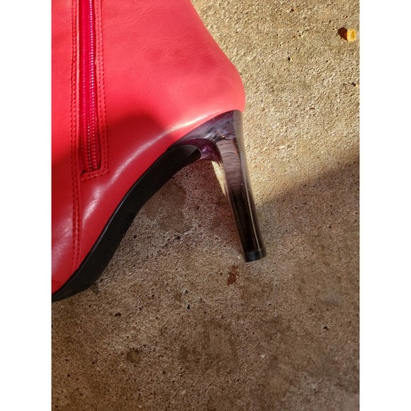 A new day red booties acrylic heel Sz 8 - Picture 3 of 8